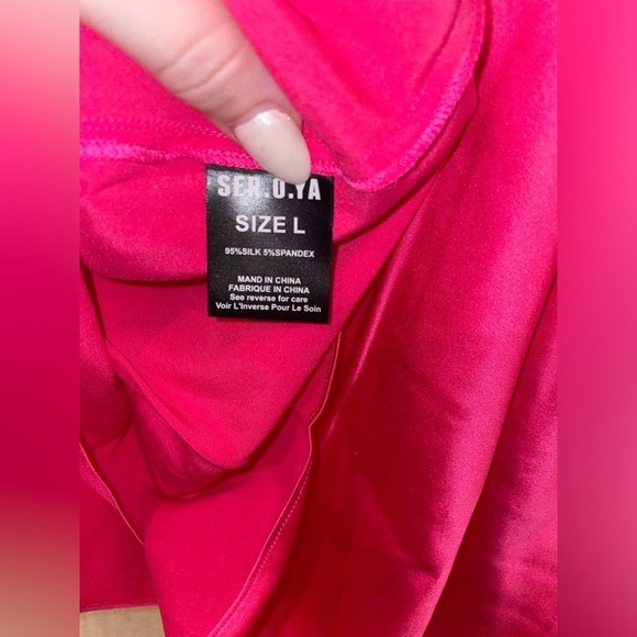 New SER.O.YA Leah Silk Dres 🌺 Sz Large NWT - Picture 13 of 13